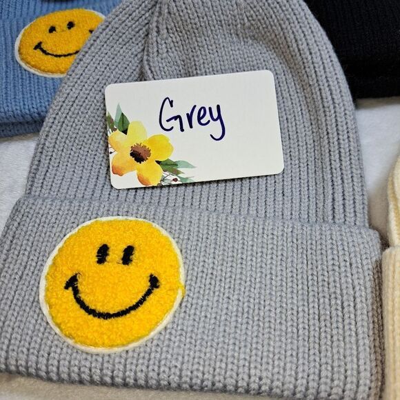 Fairway Finds Smiley Face Beanies Beanies Various colors available, Smiley Face - Picture 11 of 15